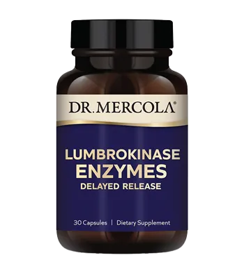 Dr. Mercola, Lumbrokina-enzym, 30 kapslar