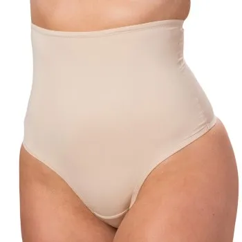Trofe Shaping High Waist Thong Trosor Beige X-Large Dam