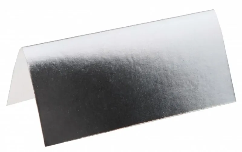 Placeringskort Silvermetallic - 10-pack