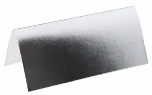 Placeringskort Silvermetallic - 10-pack