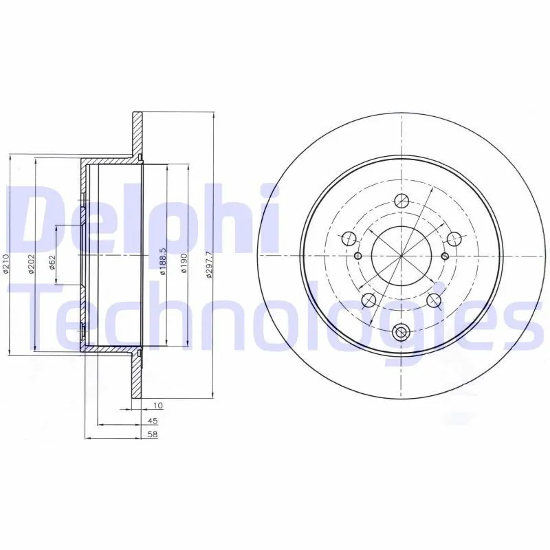 Bromsskiva DELPHI BG4237
