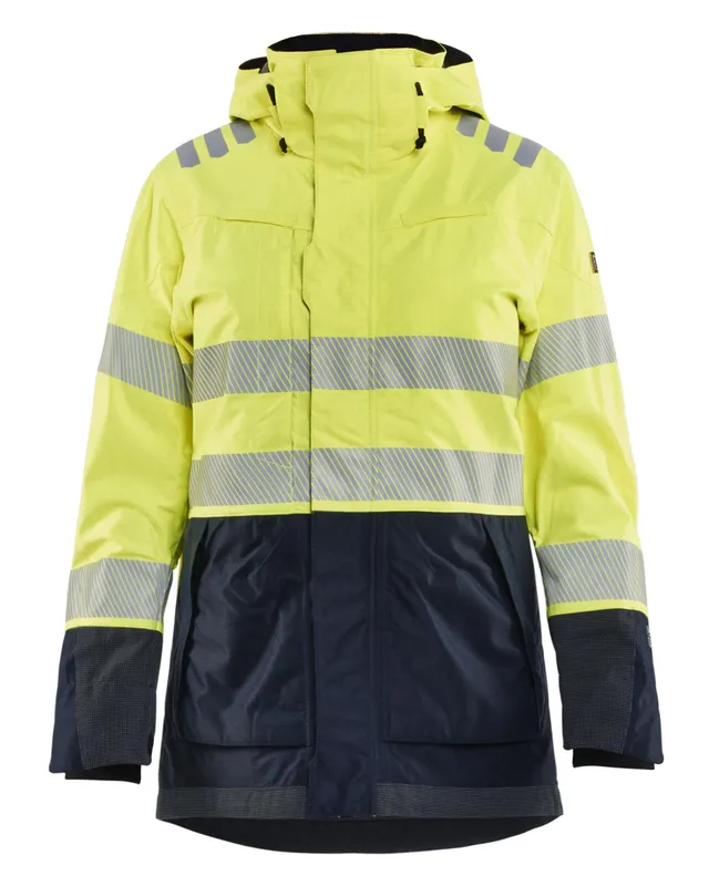 Blåkläder 444915323389XXL Skaljacka varsel, gul/marinblå, flamskydd XXL