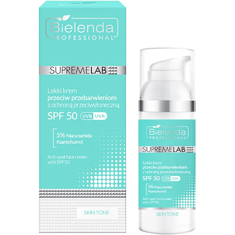 Bielenda Professional SUPREMELAB SKIN TONE Anti-Spot Face Cream SPF50 UVA/UVB 50 ml