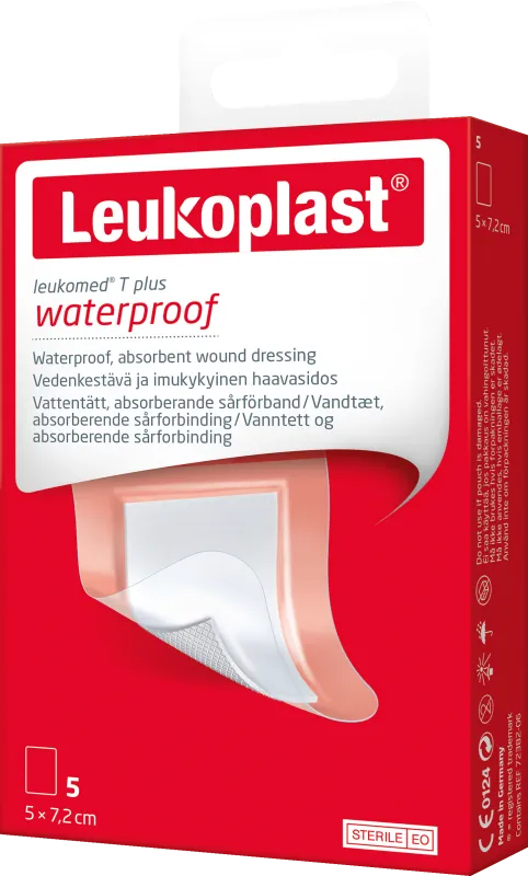 Leukoplast leukomed t plus 5 x 7,2 cm 5 st