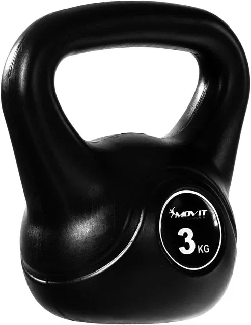 Kettlebell Svart Movit 3-20kg Järn – 3kg