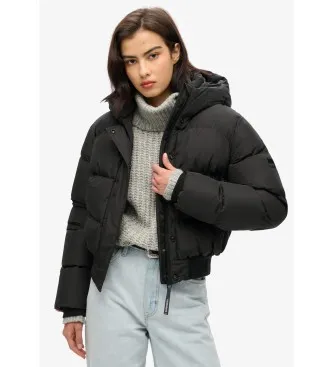 Superdry för kvinnor. W5011723A Bomberjacka Sport svart (XL), Casual, Återvunnen polyester, Hållbar