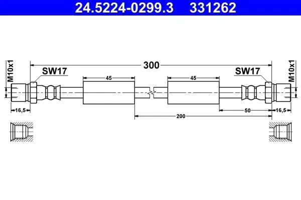 Bromsslang ATE 24.5224-0299.3