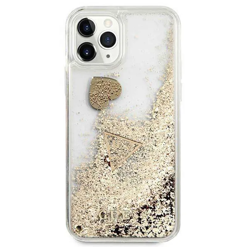 Skal med glitter – Apple iPhone 12/12 Pro – Guld