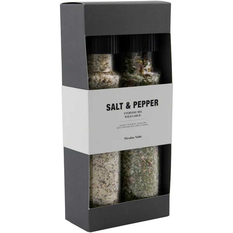 Nicolas Vahé Giftbox Salt & Pepper – Everyday Mix & Wild Garlic
