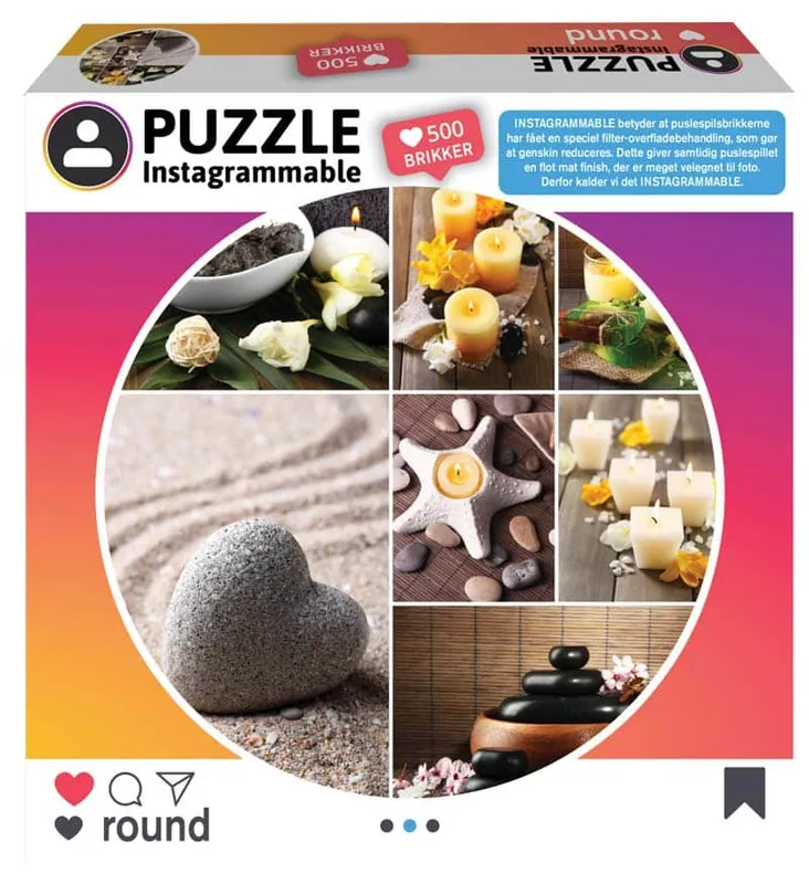 Instagram Runt Pussel – Spa 500 bitar