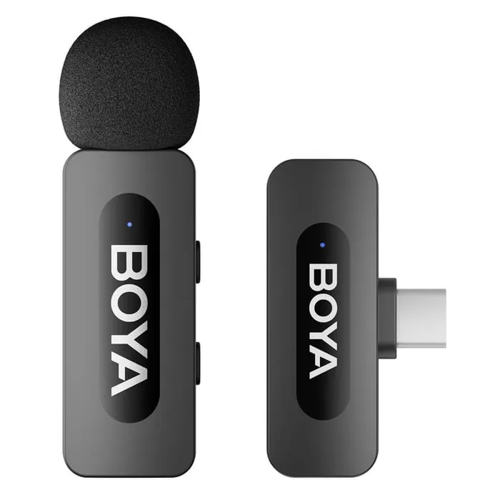 BOYA Mikrofon By-V10 V2.0 Mini USB-C Trådlös 2,4 GHz