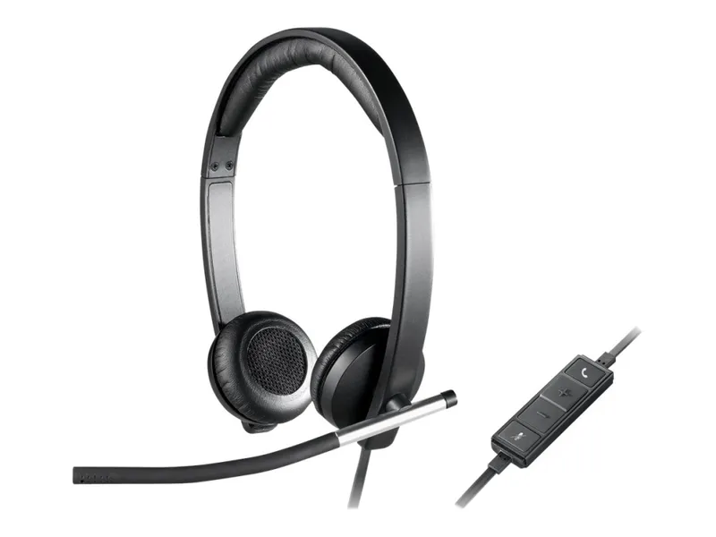 Logitech H650e 5-pack Stereo Usb-a Silver, Svart