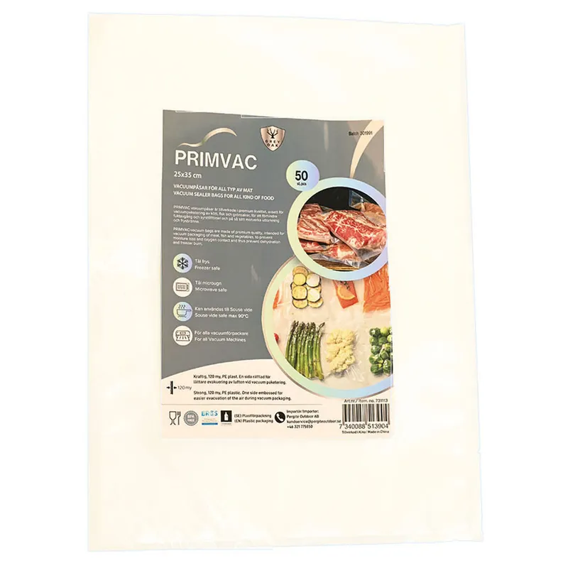 Grey oak Primvac vakuumpåsar 25 × 35 cm 50-pack