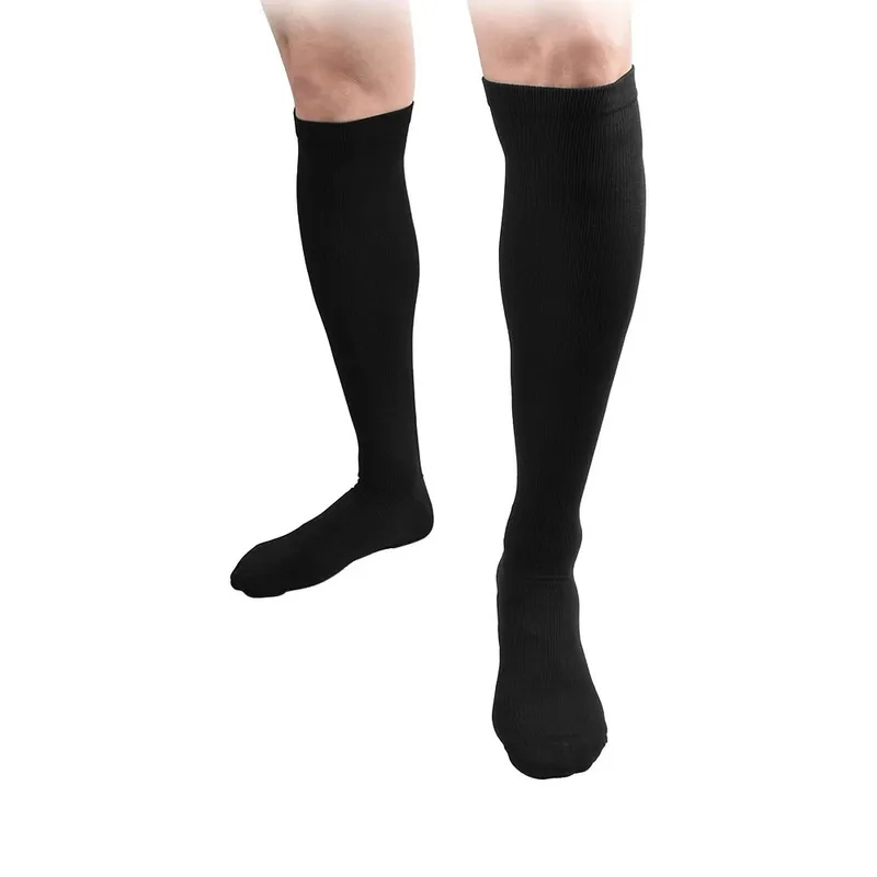 Stödstrumpor av nylon storlek L/XL – Svart