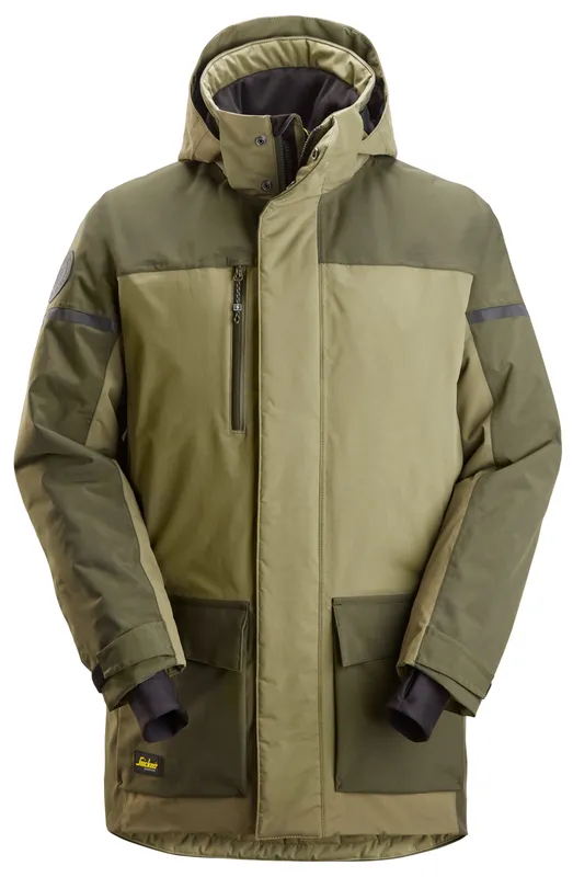 Snickers Workwear 1801 Vinterparkas khakigrön 3XL
