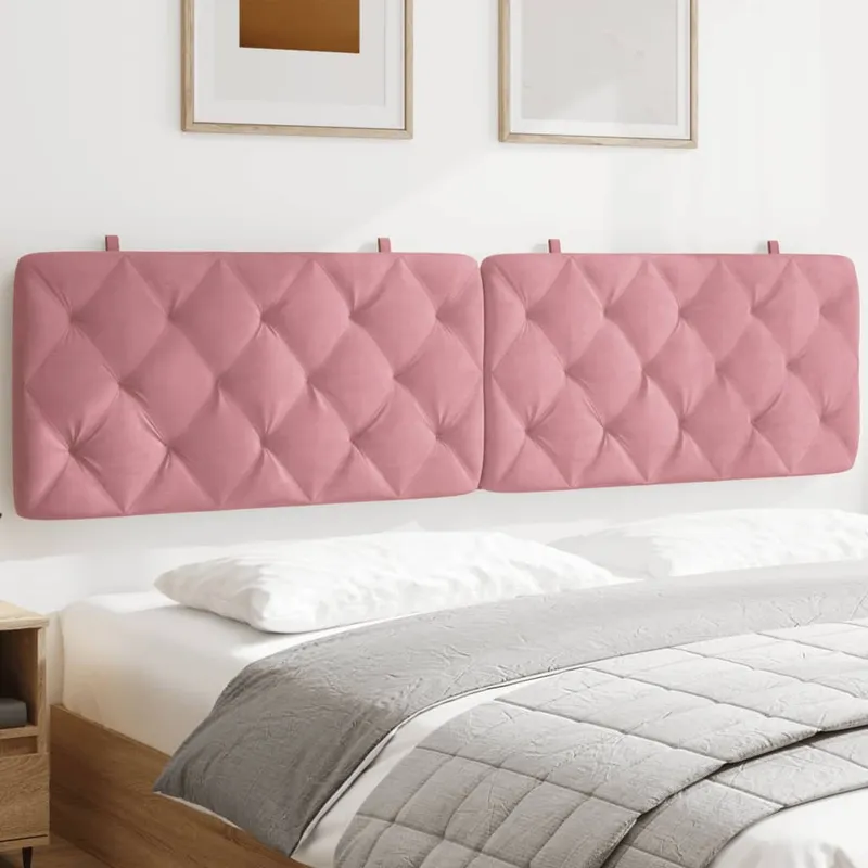 vidaXL Dyna till huvudgavel rosa 200 cm sammet
