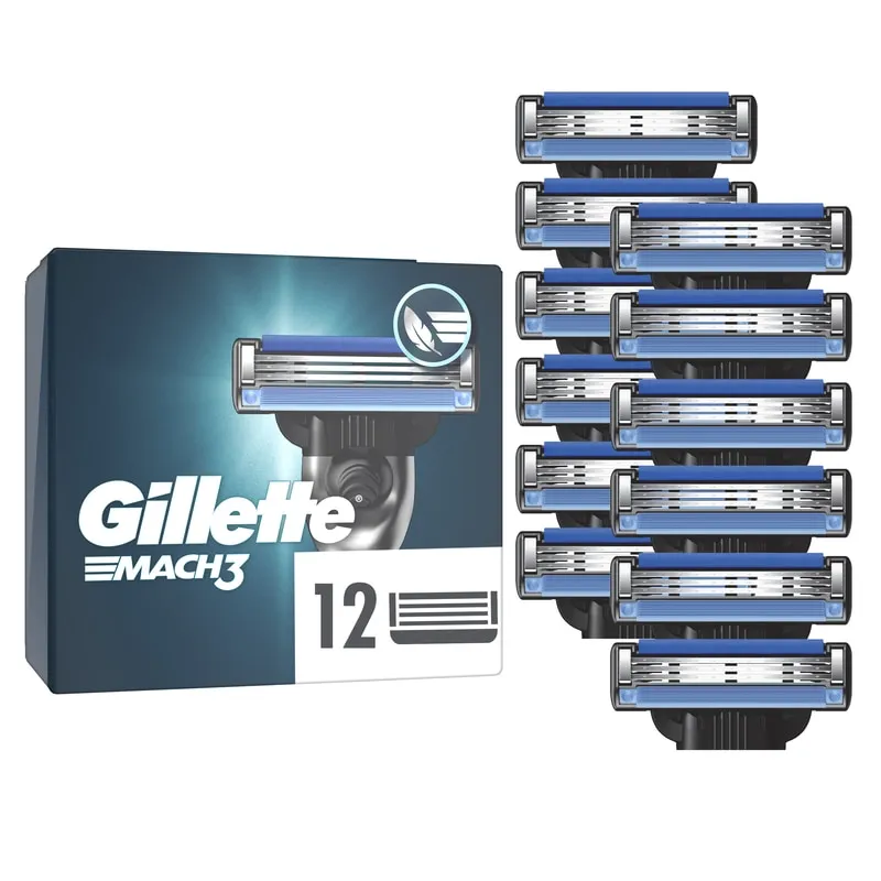 Gillette Mach3 Rakblad 12 st
