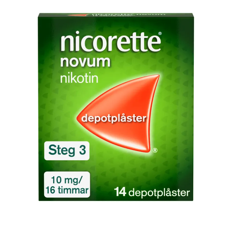 Nicorette Novum, depotplåster 10 mg/16 timmar 14 st