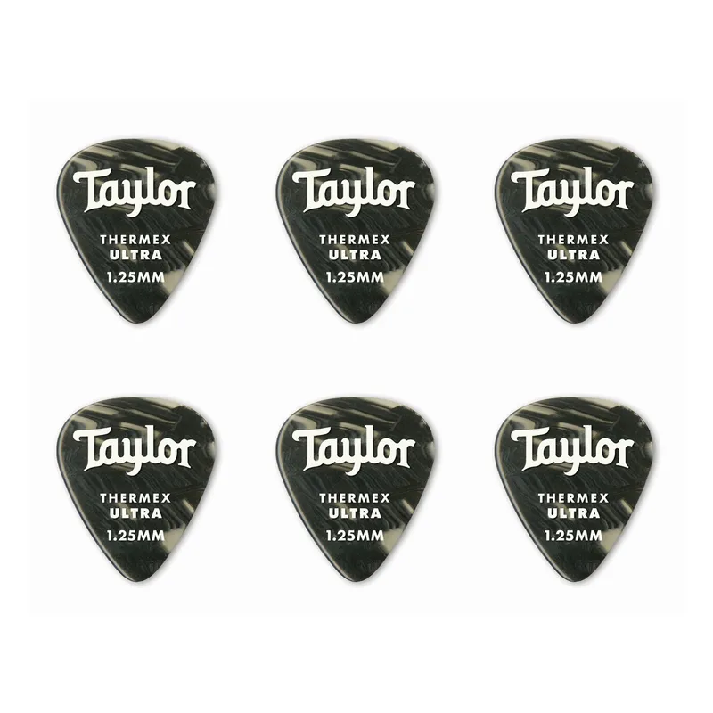 Taylor Thermex ultra picks black onyx 1,25mm plektrum (6 st.)