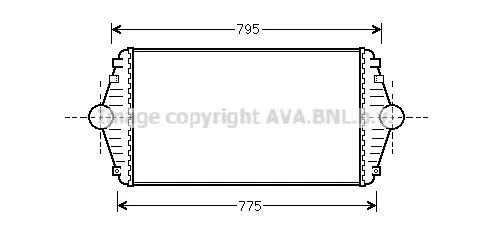 Intercooler AVA COOLING SYSTEMS CN4086