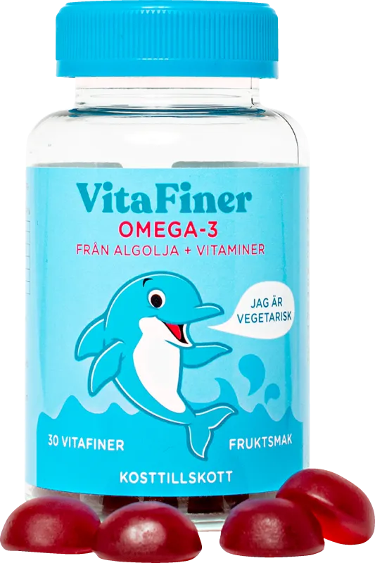 VitaFiner Omega-3 tuggisar för barn 30 st