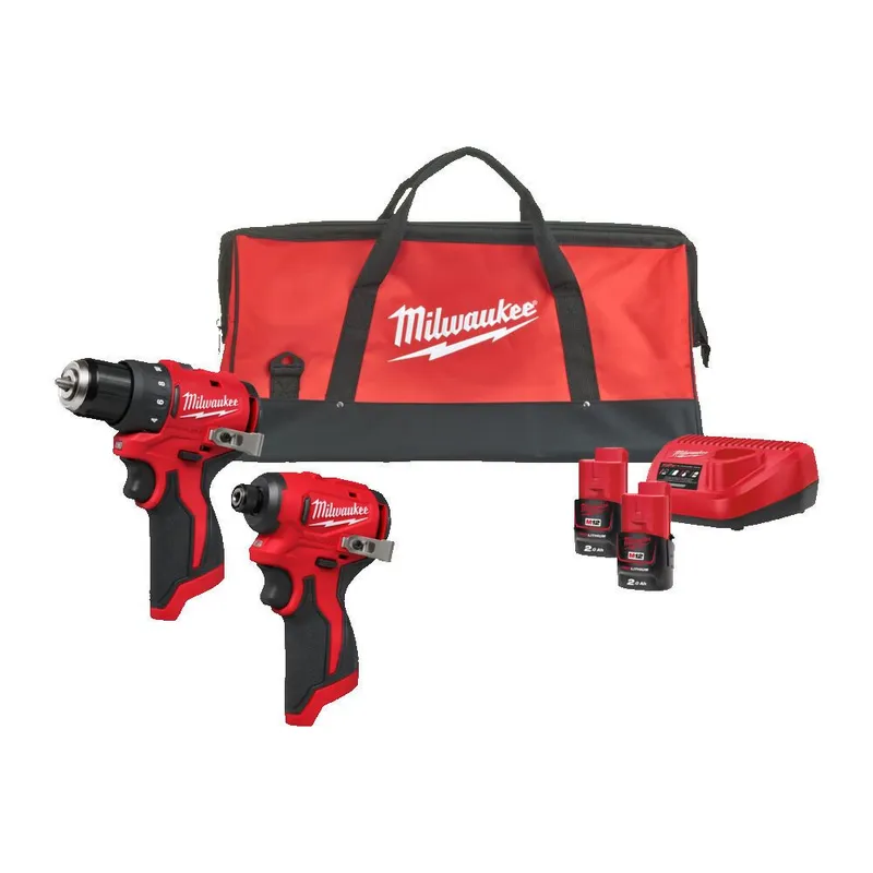 Milwaukee BLPP2D-202B Verktygspaket med batteri och laddare