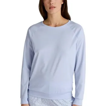 Calida Favourites Sleep Shirt Long-Sleeve Ljusblå bomull Small Dam