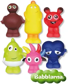 Plastfigurer Babblarna 6-p, Teddykompaniet
