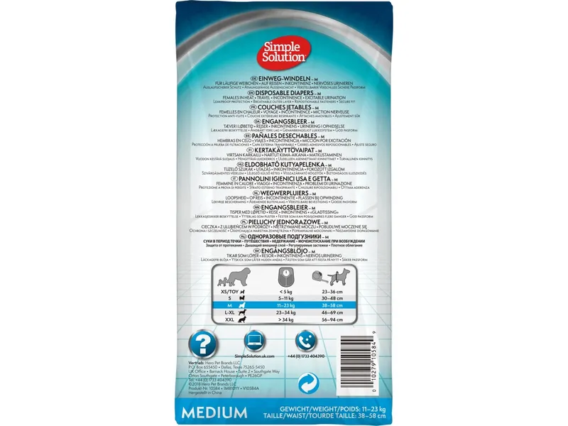 Simple Solution Disposable Hundblöjor 12-pack (#5849)