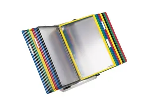 Tarifold bordsdisplay A4 30 fickor blandade färger