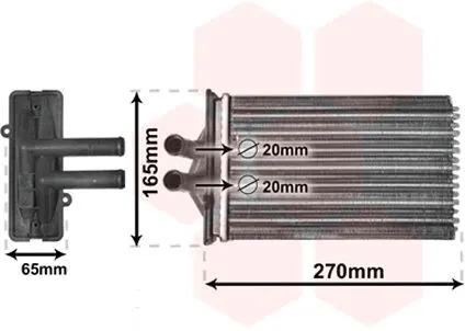 Värmepaket VAN WEZEL 74006082