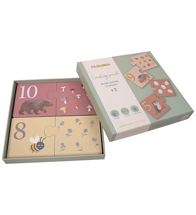 Filibabba Counting puzzle – Nordic animals