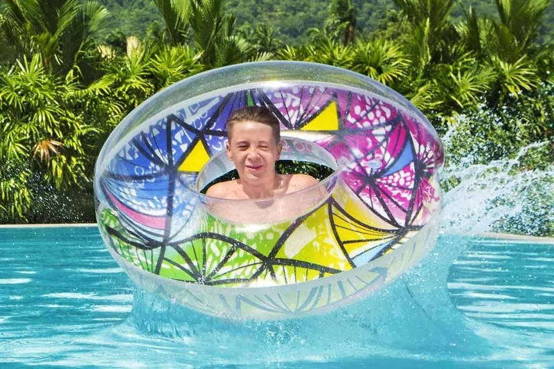 Färgglad Badring Ø119cm