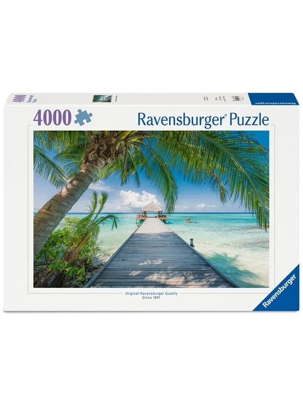 Ravensburger Pussel - Drömstrand på Maldiverna 4000 bitar