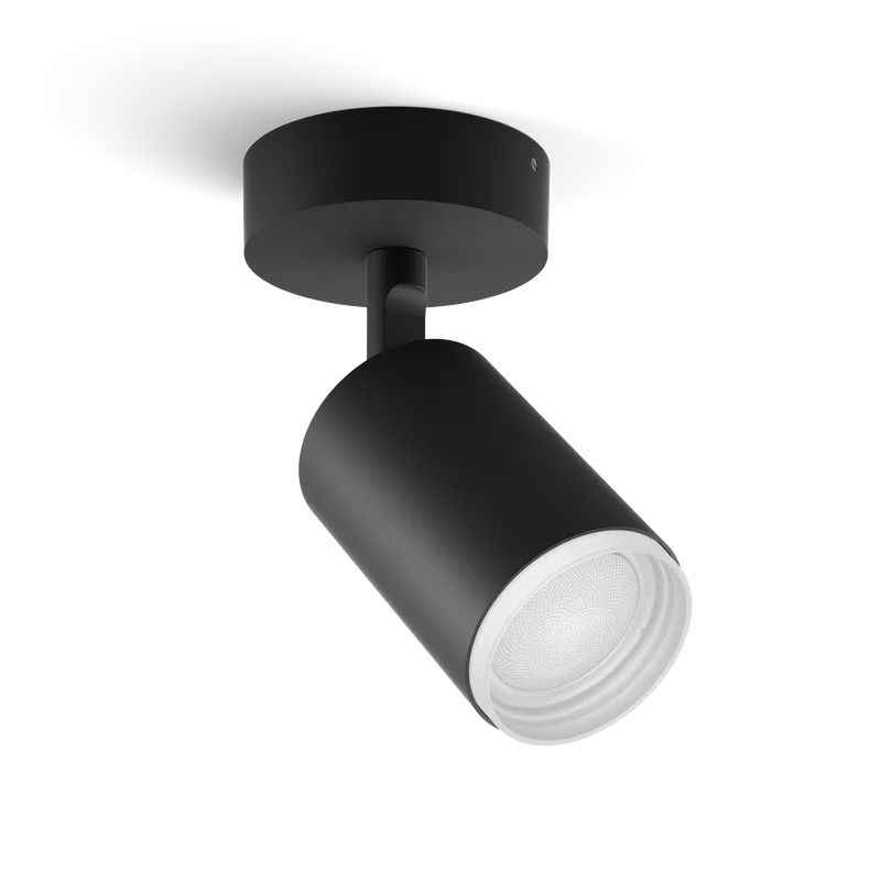 Philips Hue Fugato Single Spot - Black