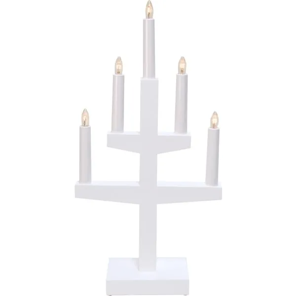 Ljusstake Trapp Vit 24x46x9cm