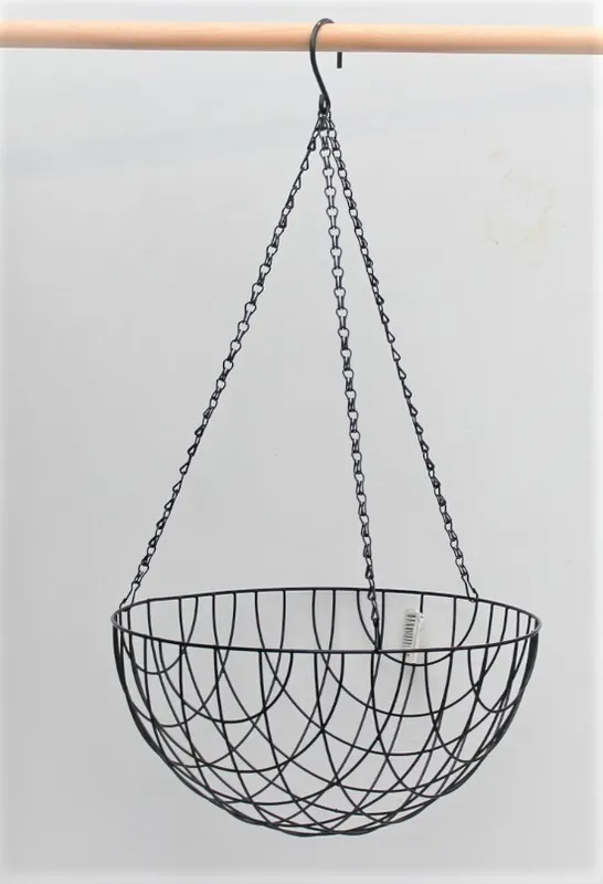 Trådampel rund Svart 40cm