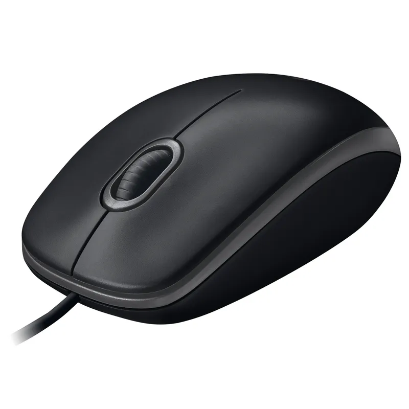 Logitech B100 Optical USB Mouse - mus - Mouse - Optic - 3 knappar - Svart