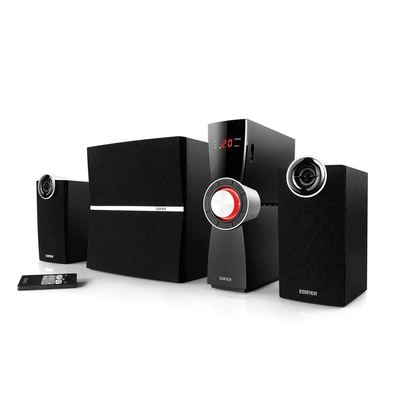 Edifier C2XD - högtalarsystem - kabelansluten - 2.1-kanals - Black
