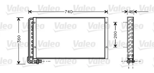 VALEO 818040 Kondensor, klimatanläggning