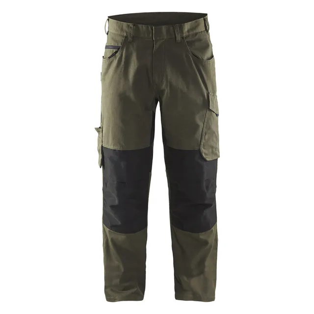 SERVICEBYXA 1495 1330 STRETCH MÖRK OLIVGRÖN/SVART C146 | Beijerbygg Byggmaterial