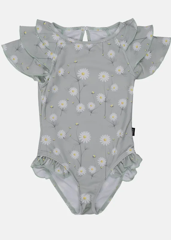 Lindberg Kids’ Gracie Swimsuit Green/white