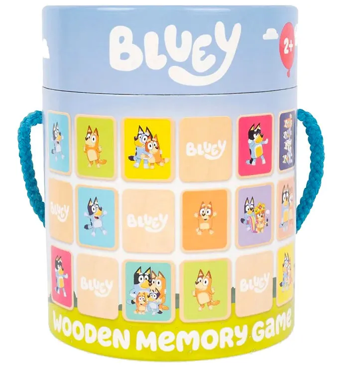 Bluey Memoryspel - Trä - 18 Delar