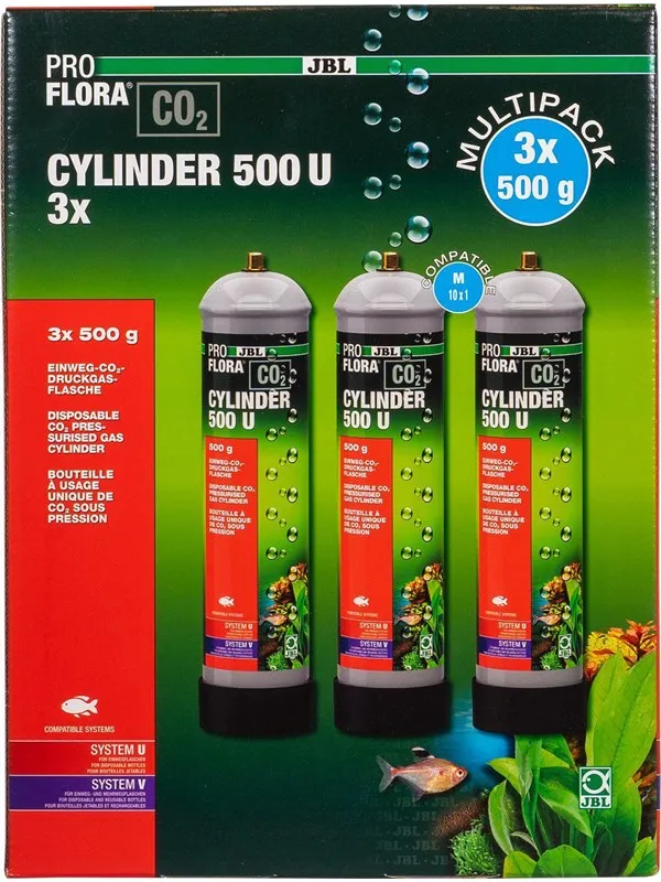 Jbl Aqua Proflora CO2 Cylinder 500 U 3X500G