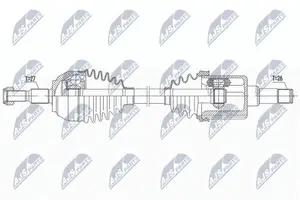 Drivaxel NTY NPW-FR-117