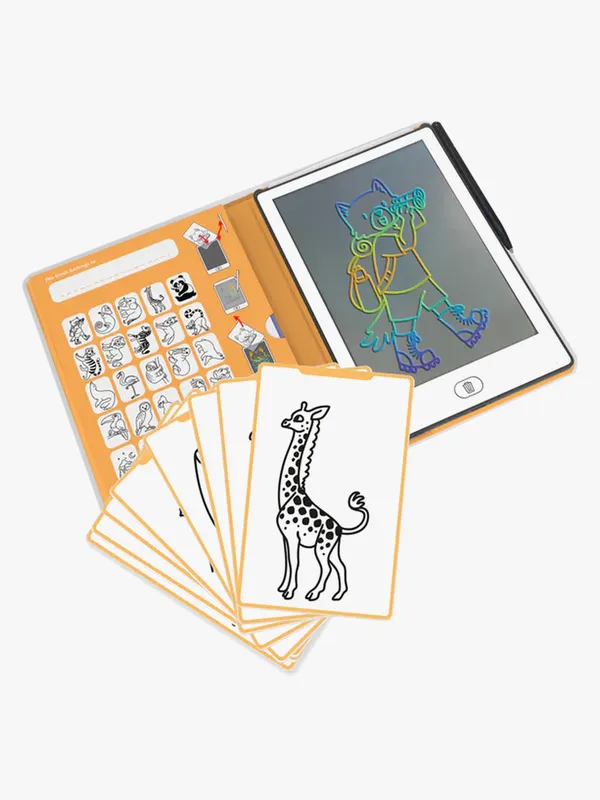 Kidywolf LCD-teckentavla m. 30 motiv - Kidydraw-Mini - Animals