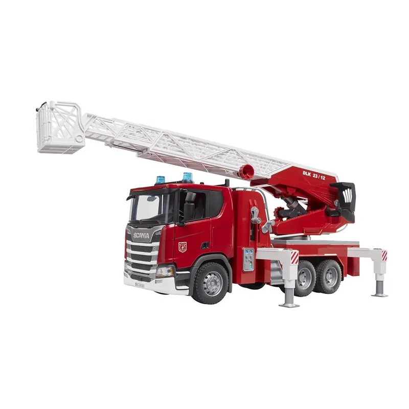 Bruder Scania Super 560R Brandbil med stege, pump och ljud- och ljusleksak