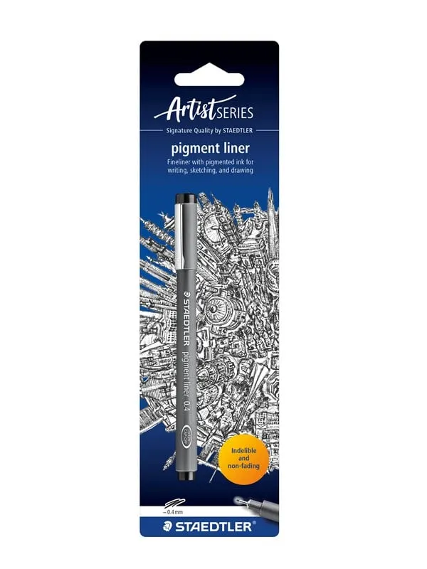 Staedtler pigment liner black 0.4mm