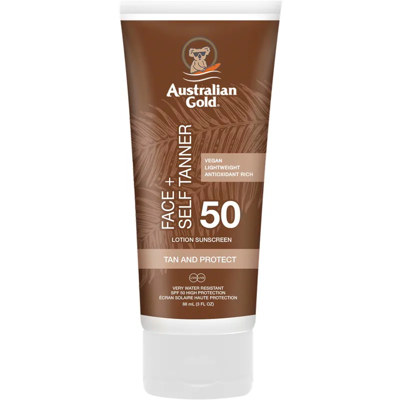 Australian Gold SPF 50 Face + selftanner 88 ml