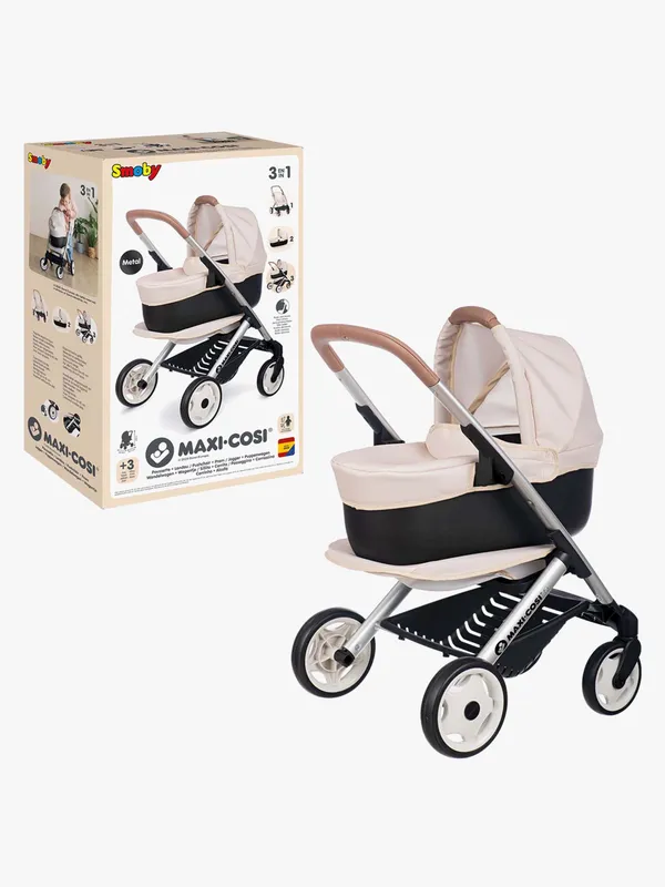 Smoby MAXI-COSI Dockvagn 3-in-1, Beige